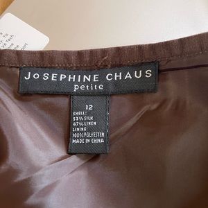 Black brown wrap skirt